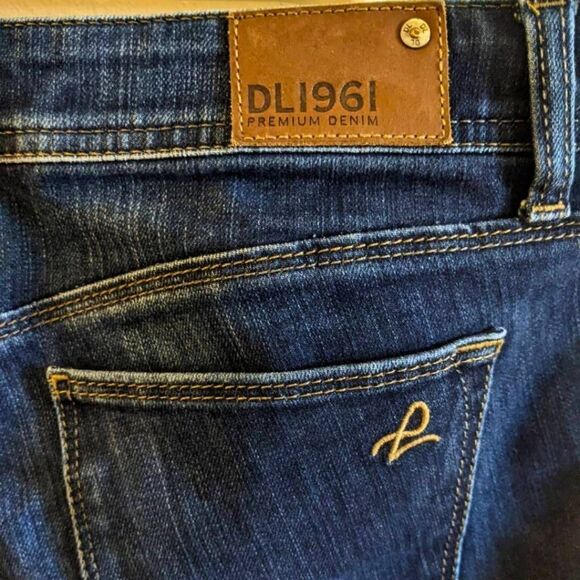 DL1961 Grace Jeans Womens Size 29 Dark Wash High Rise Straight Leg Stretch Denim - Picture 4 of 15